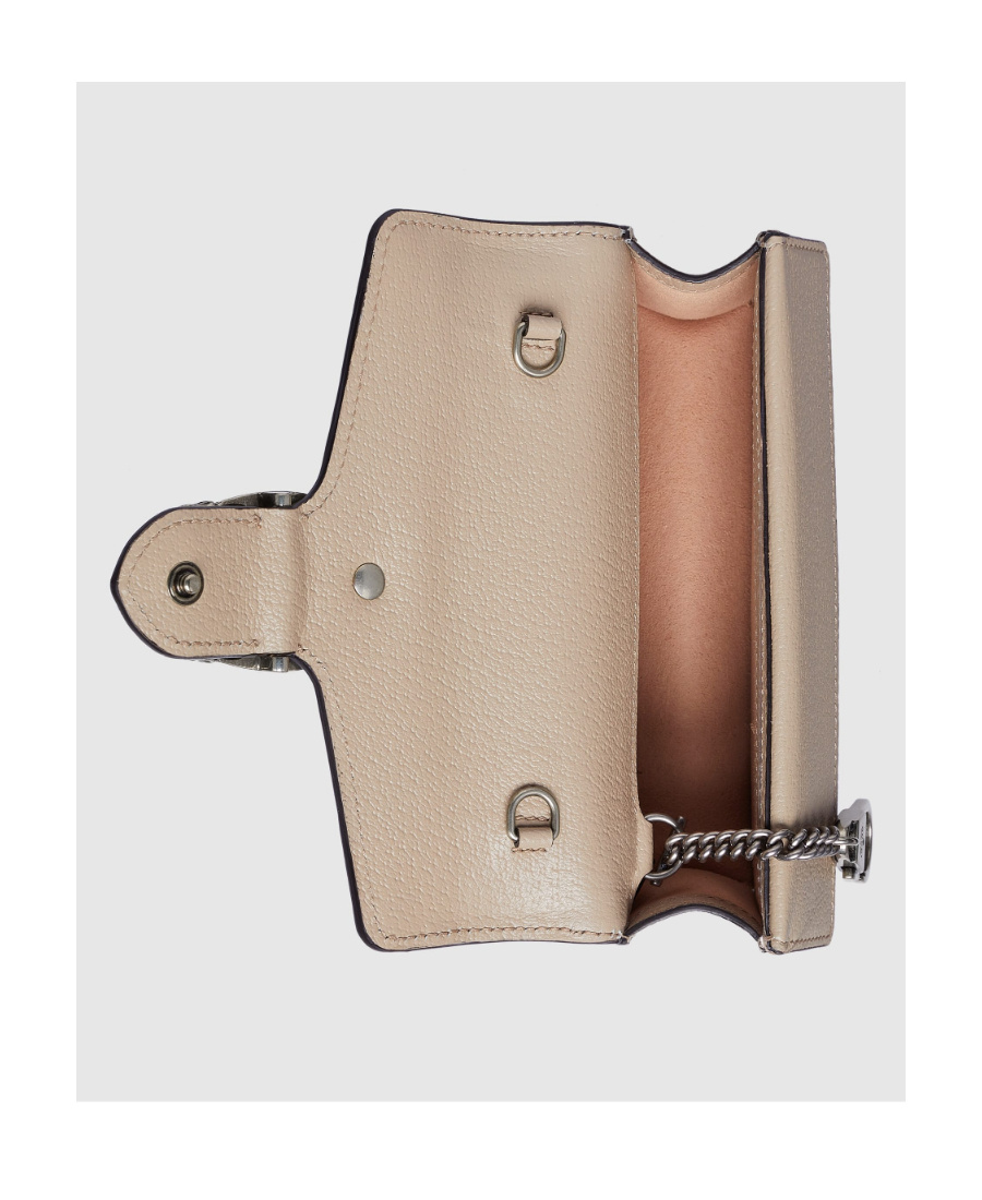 Gucci Super Mini Dionysus Shoulder Bag In Nude