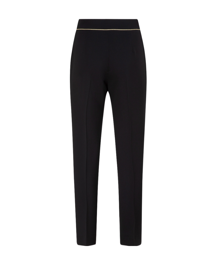 Max Mara Womens Black Nepeta Straight-leg High-rise Stretch-wool Trousers In Black