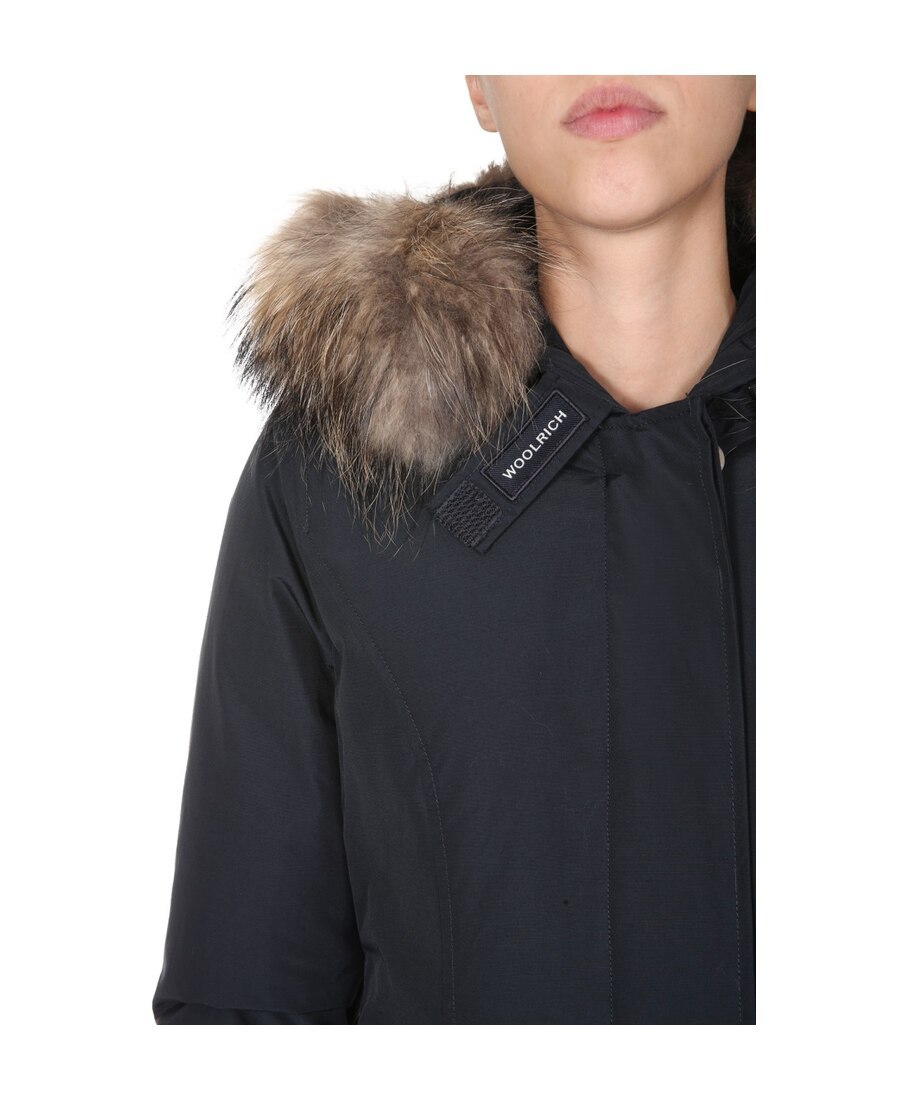 Woolrich Arctic Raccoon Parka Clothing In Black