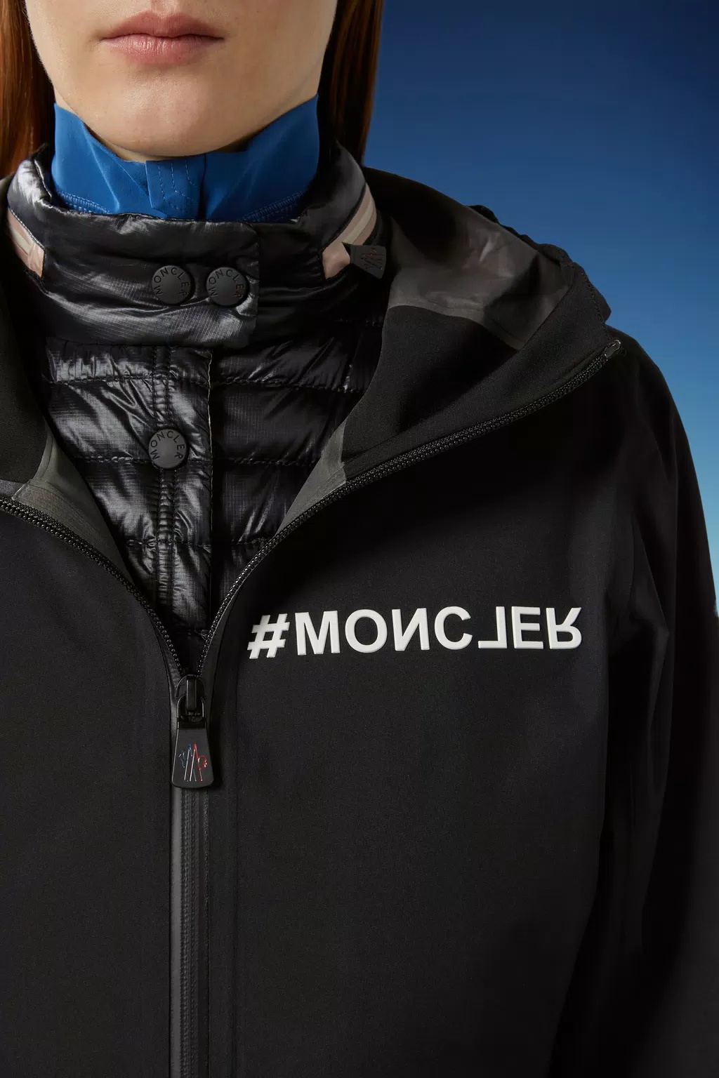 Moncler Valles Hooded Jacket Black In Black
