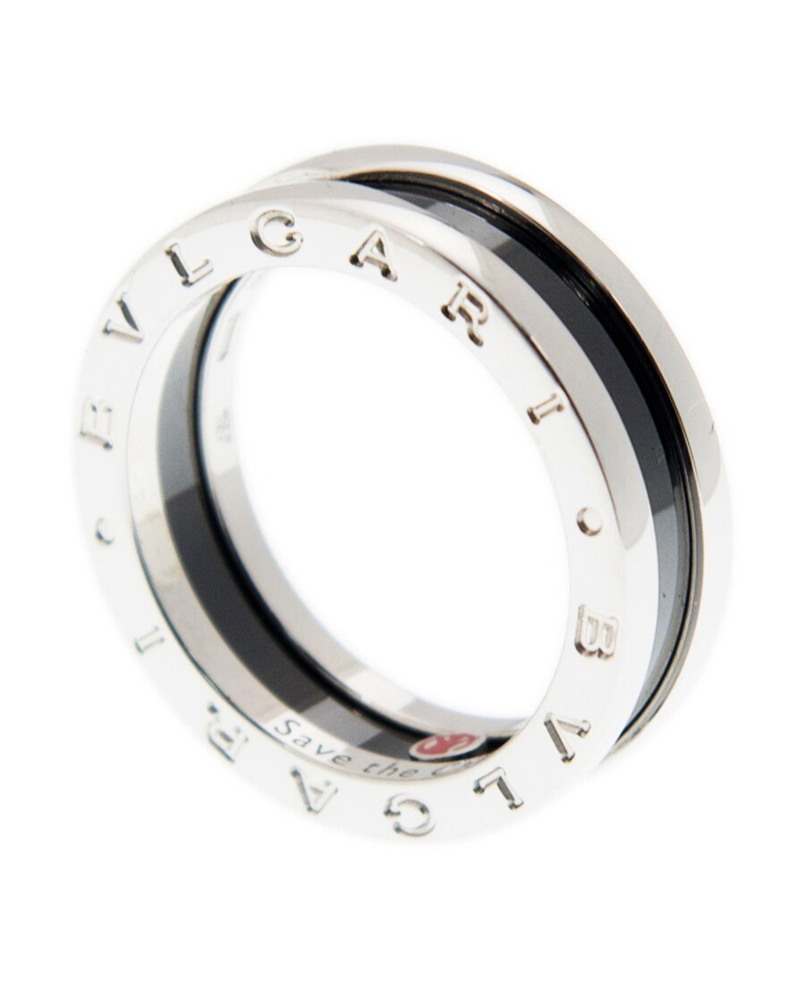 Bvlgari Logo Ring In White