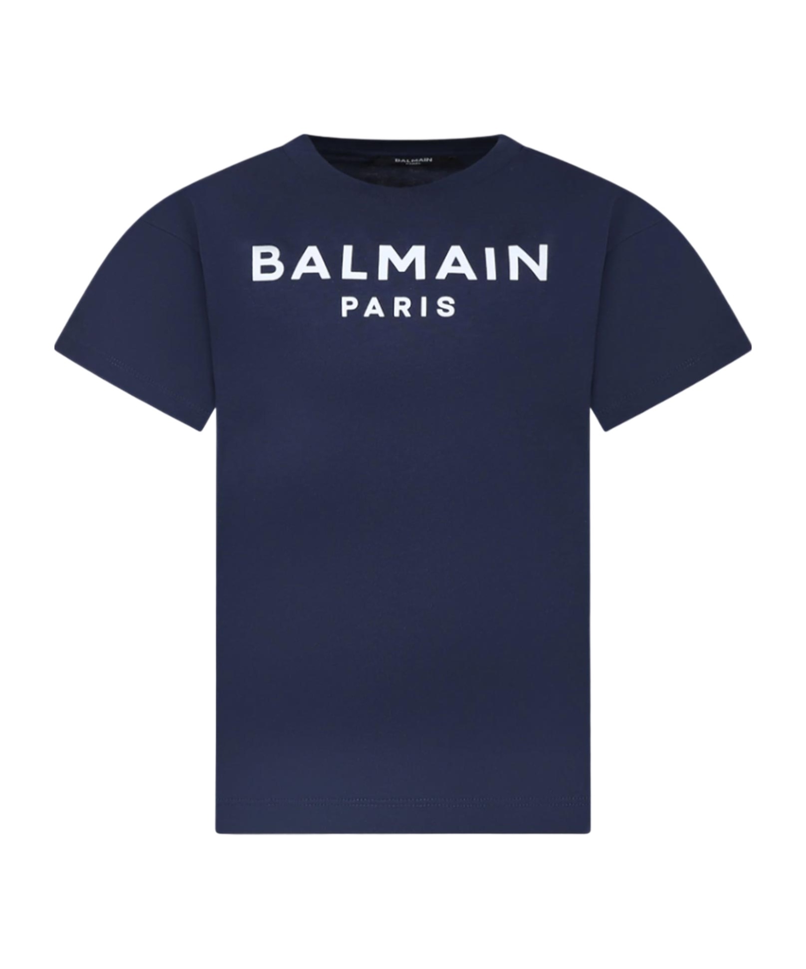 Balmain Logo-print T-shirt In Blue