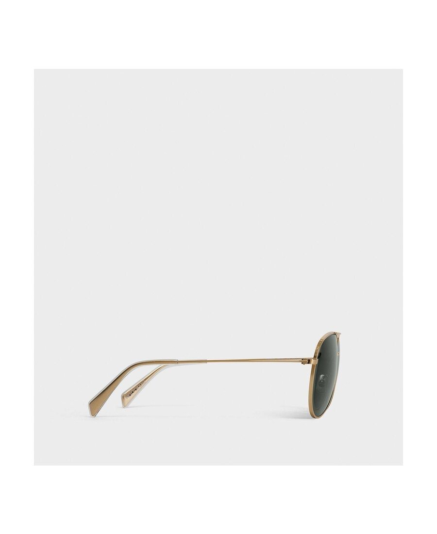 Celine 02 Aviator-frame Sunglasses In Green