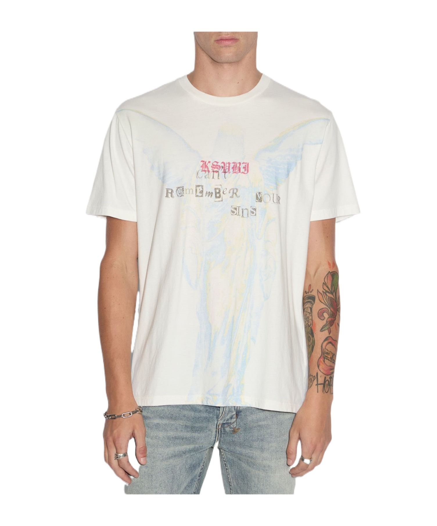 Ksubi Sinners Kash Short-sleeved T-shirt In White