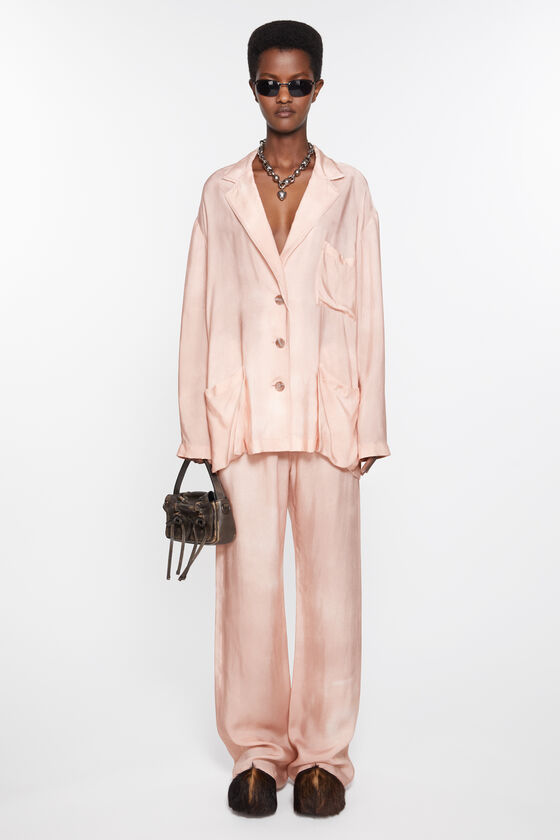Acne Studios Single-breasted Blazer In Nude