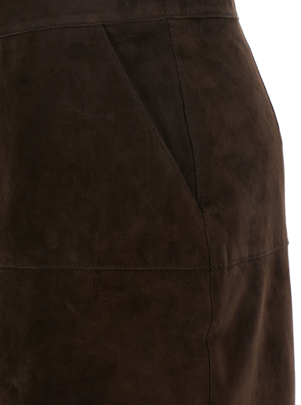 Shop P.a.r.o.s.h Suede Mini Skirt