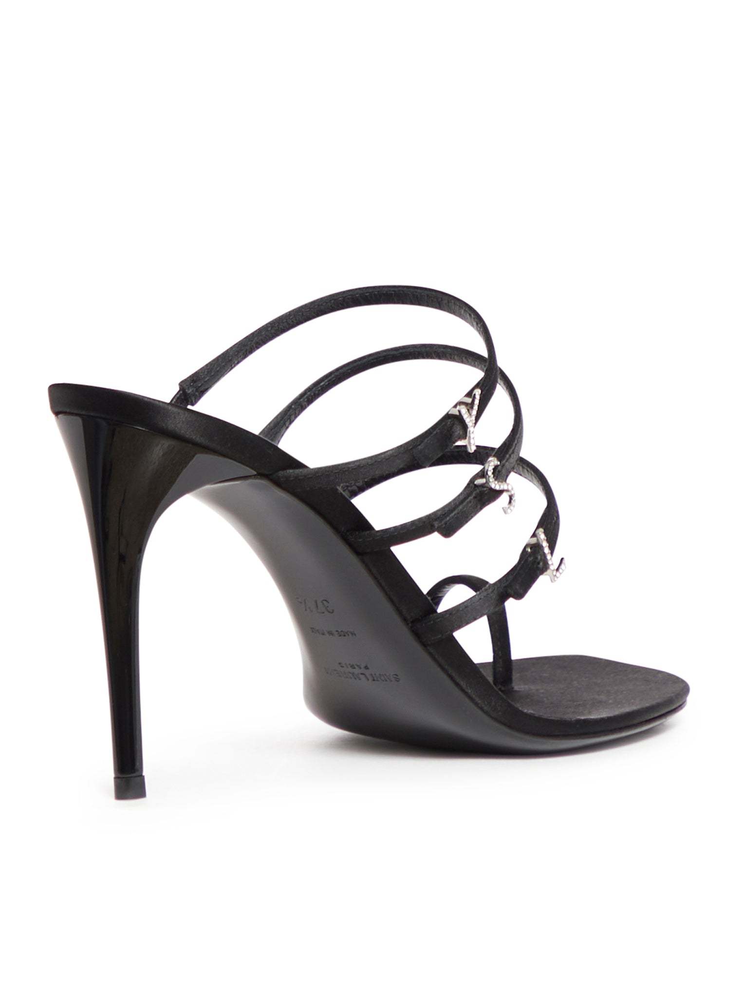 SAINT LAURENT JERRY 95MM SATIN MULES