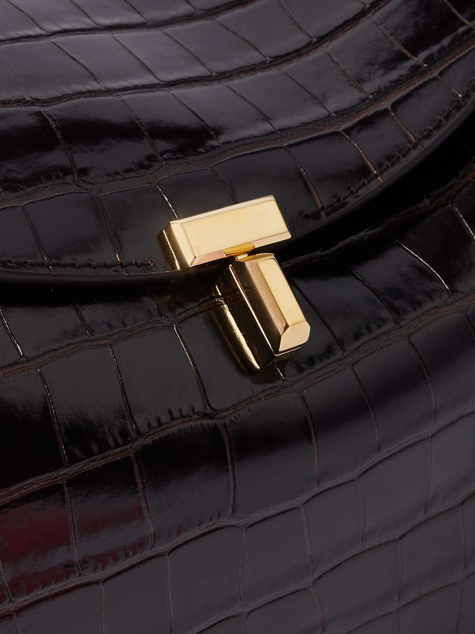 Totême T-lock Tote Bag In Black