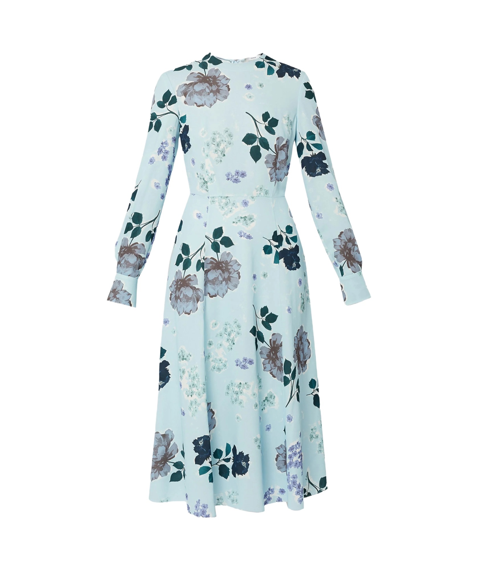 ERDEM A-LINE LONG-SLEEVE MIDI DRESS 