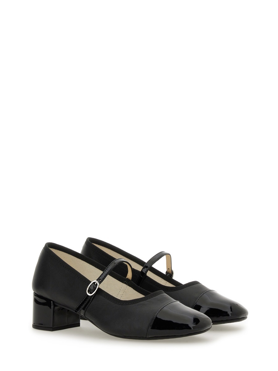 Repetto Block Heel Mary Jane Pumps In Black