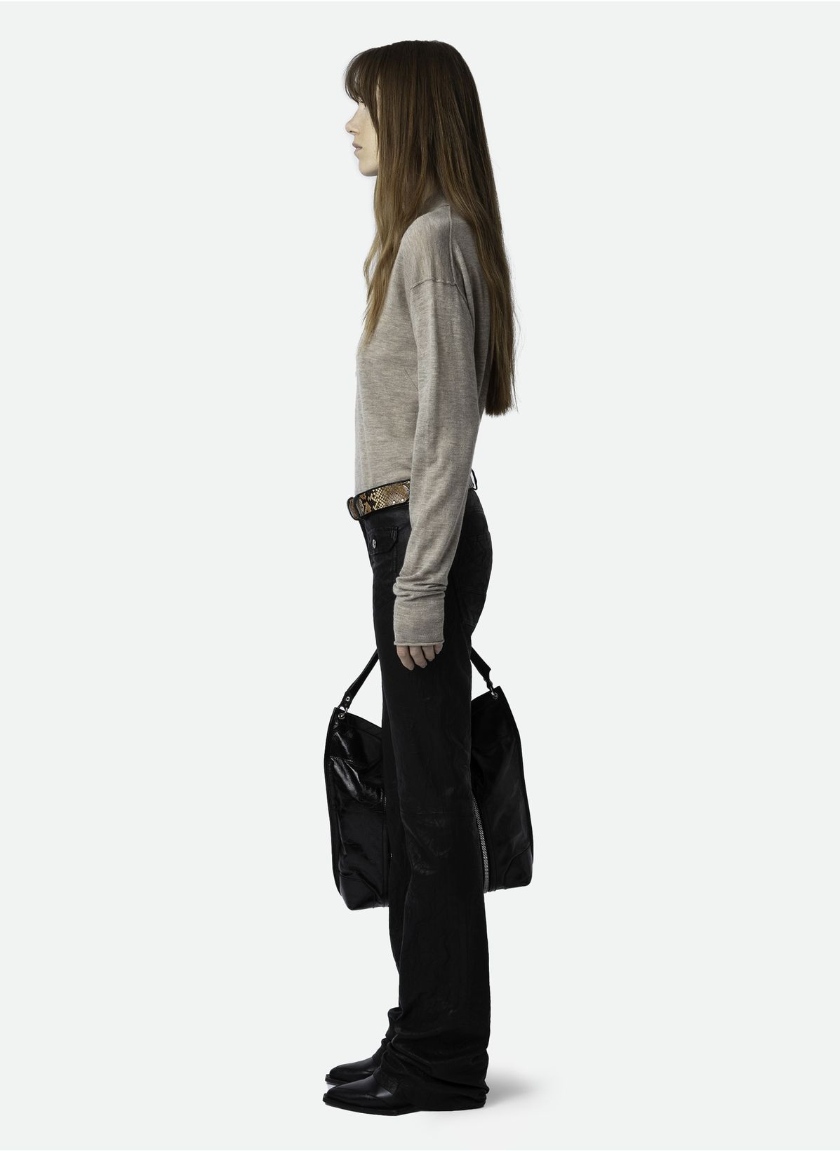 Shop Zadig & Voltaire Long-sleeved Sweater In Nude