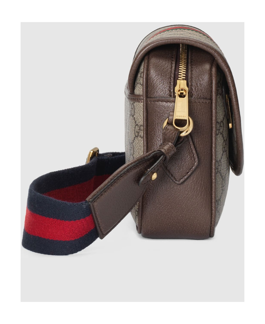 Gucci Ophidia Gg Supreme Fabric Shoulder Bag In Brown