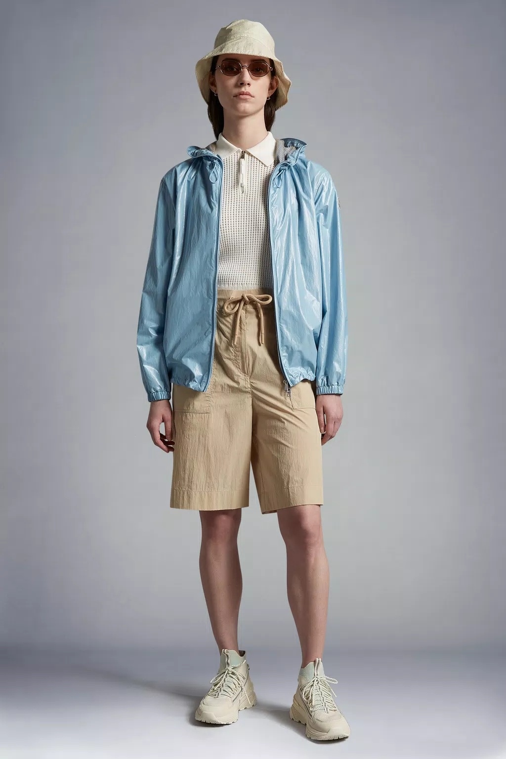 Moncler Wuisse Hooded Jacket In Blue