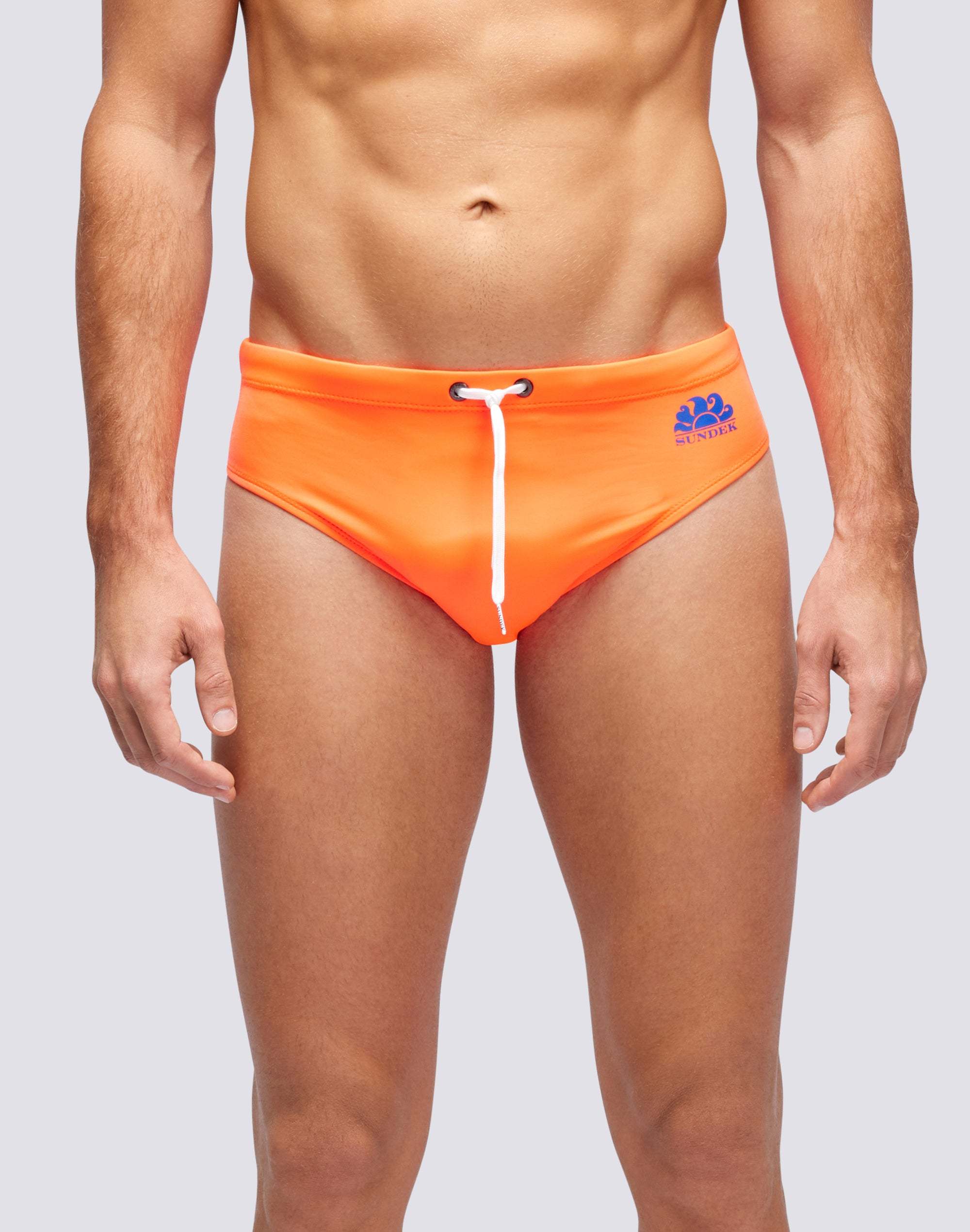 Sundek Elastic Waist Briefs In Red