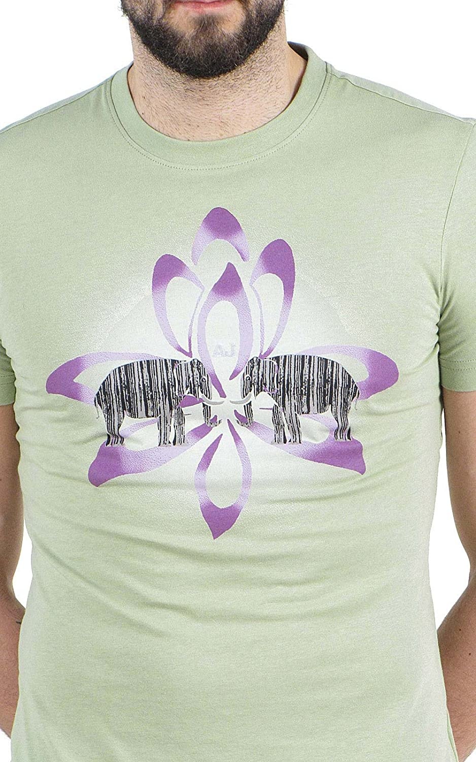 ARMANI JEANS LOGO DETAILS T-SHIRT