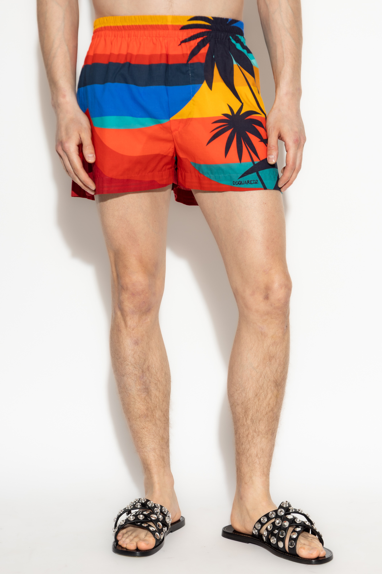 Dsquared2 Summer Lovers Sunset Shorts In Multi