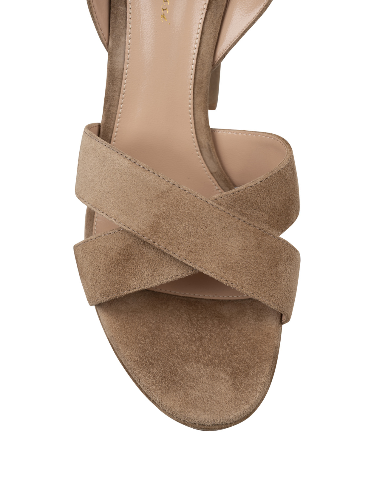 Gianvito Rossi Round-toe High-heeled Sandals In Brown