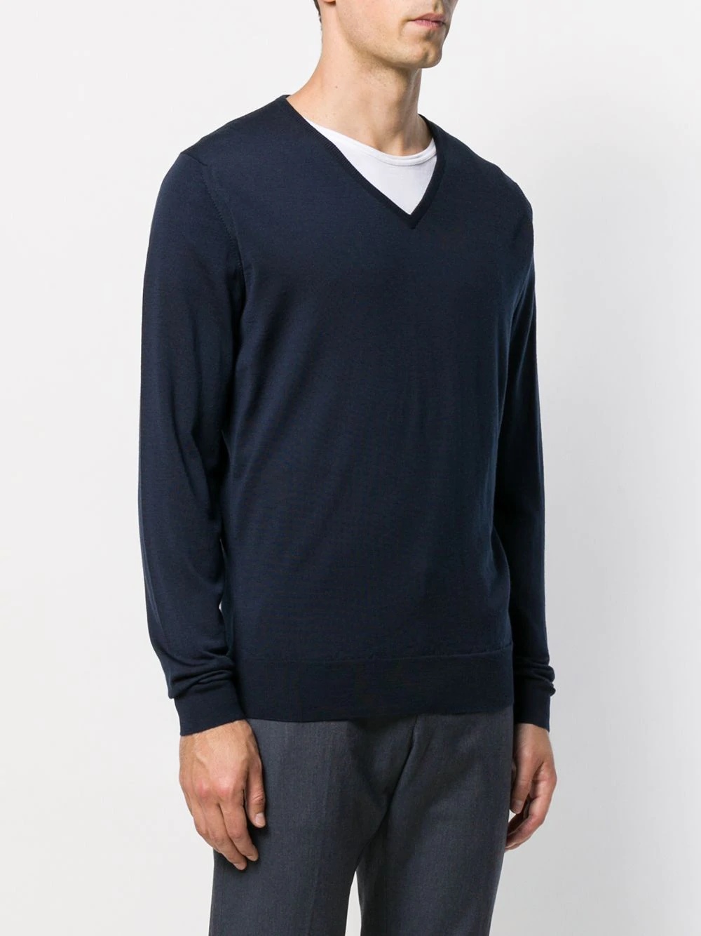 John Smedley Wool Knit Jumper In Black