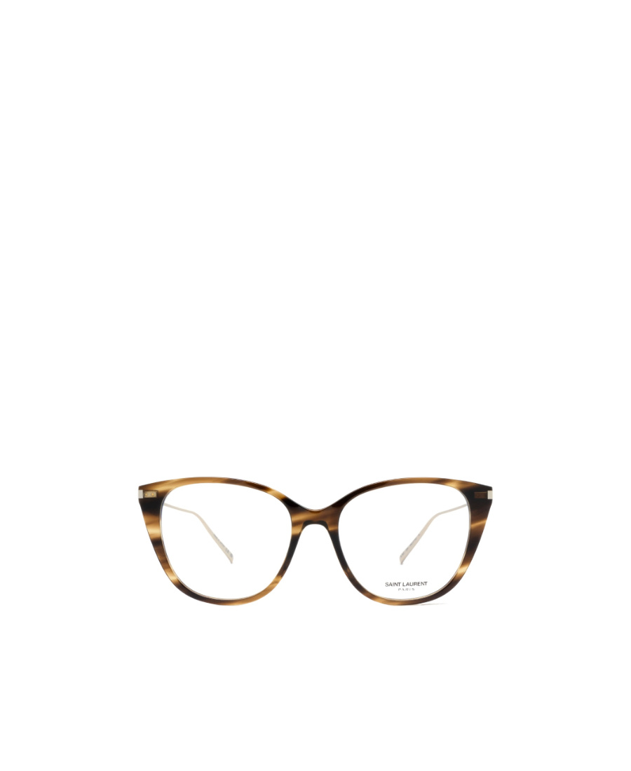 Saint Laurent Tortoiseshell-effect Cat-eye Glasses In White