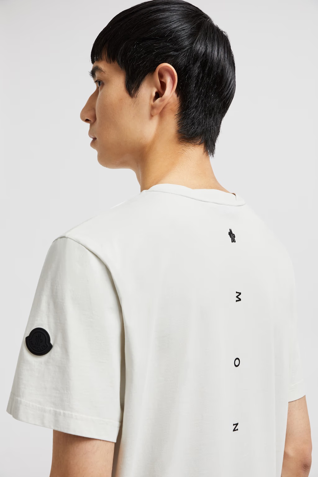Moncler Logo T-shirt In Gray