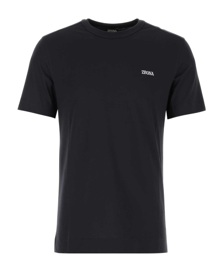 ZEGNA Z ZEGNA LOGO EMBROIDERED CREWNECK T-SHIRT