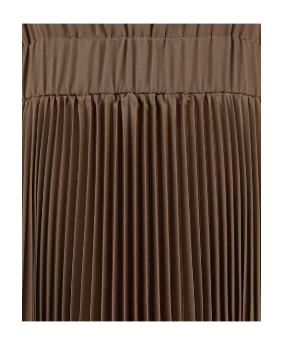 Fabiana Filippi Pleated Effect V-neck Long Dress In Brown
