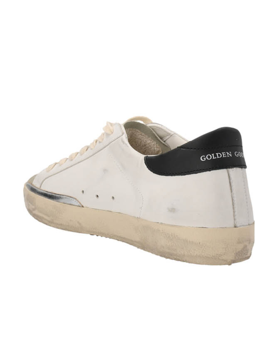 Golden Goose White Leather Lace-up Sneakers In White