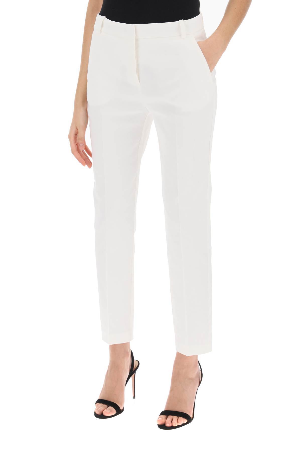 Pinko Stretched Cigarette Trousers In White