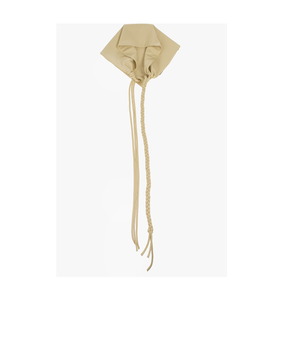 Nanushka Geometric Braided-detail Scarf In Nude