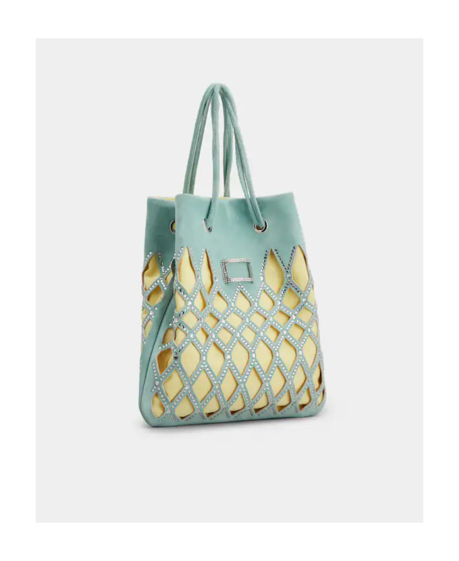 Roger Vivier Queeny Tote Bag In Gray