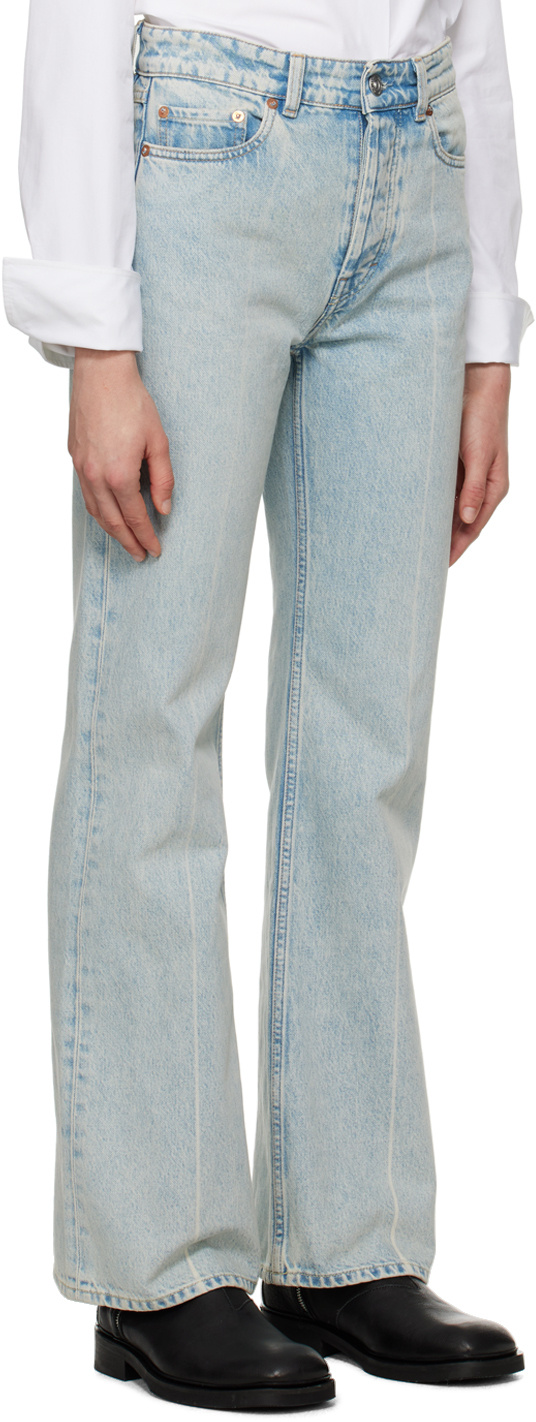 Our Legacy Boot Cut Jeans Pants In Gray