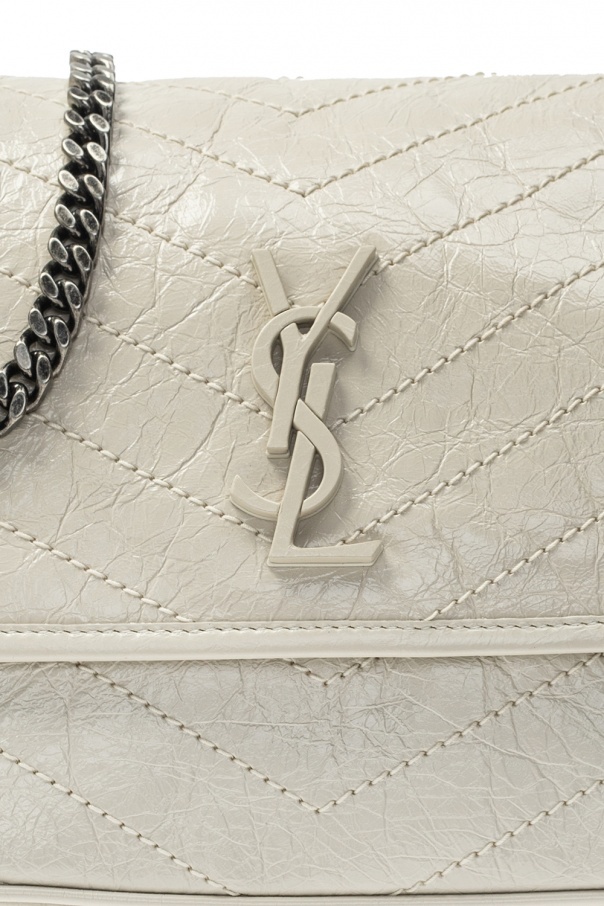 Saint Laurent Niki Shoulder Bag In White