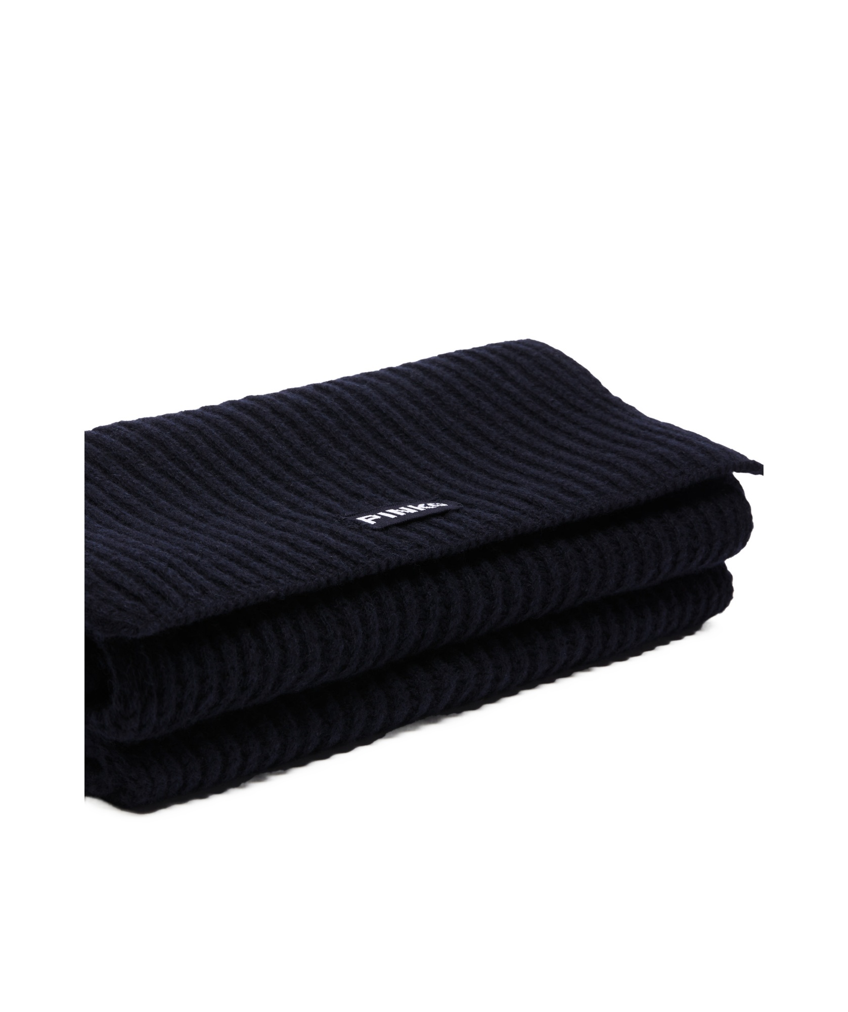 Pinko Ribbed Wool And Cashmere Scarf In Black