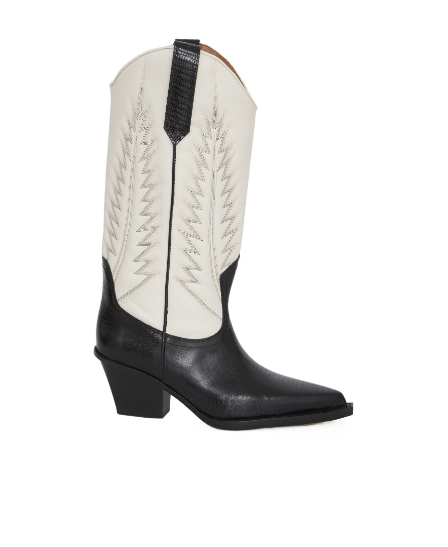 Paris Texas Rosario Cowboy Boots In White