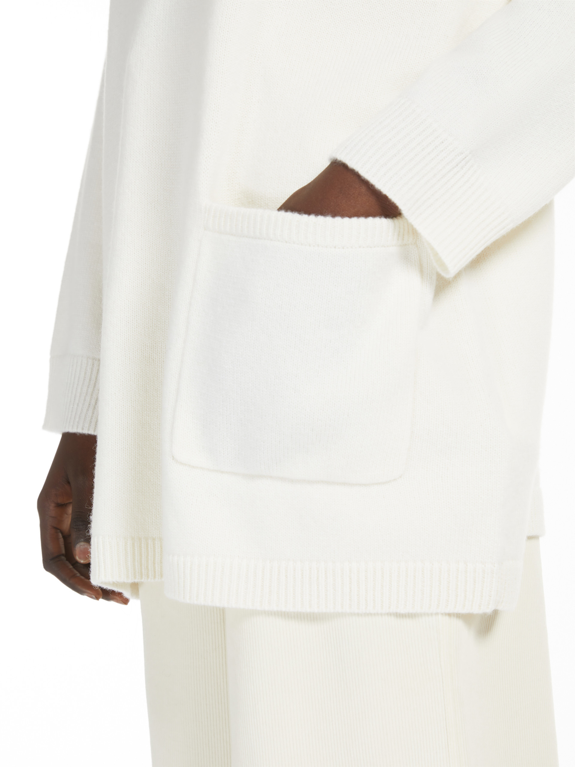 Max Mara Wool And Cashmere Pullovers In White