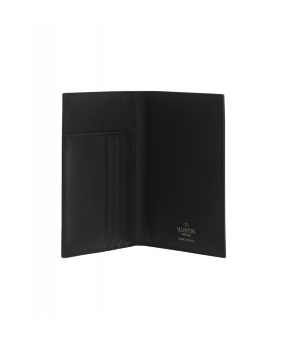 Valentino Fold Wallet In Half In Black