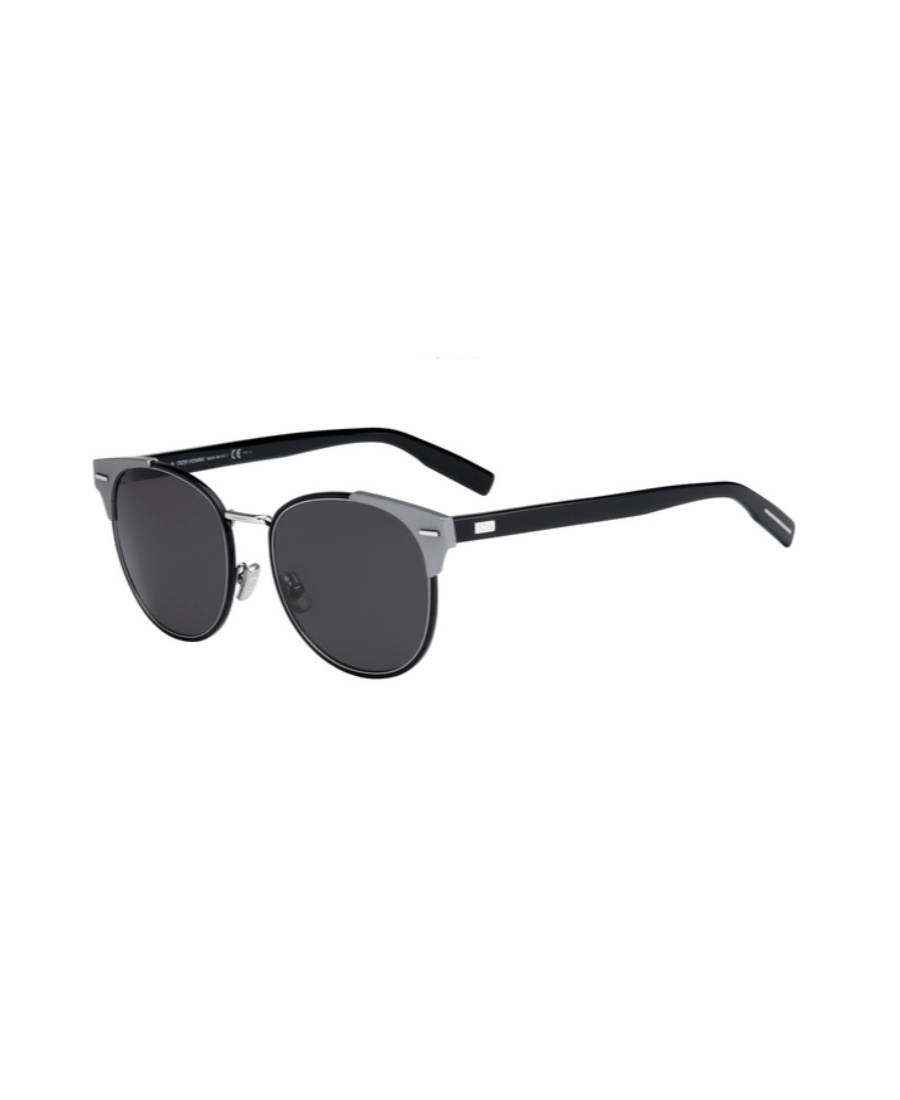 Dior Black Logo Sunglasses In Gray