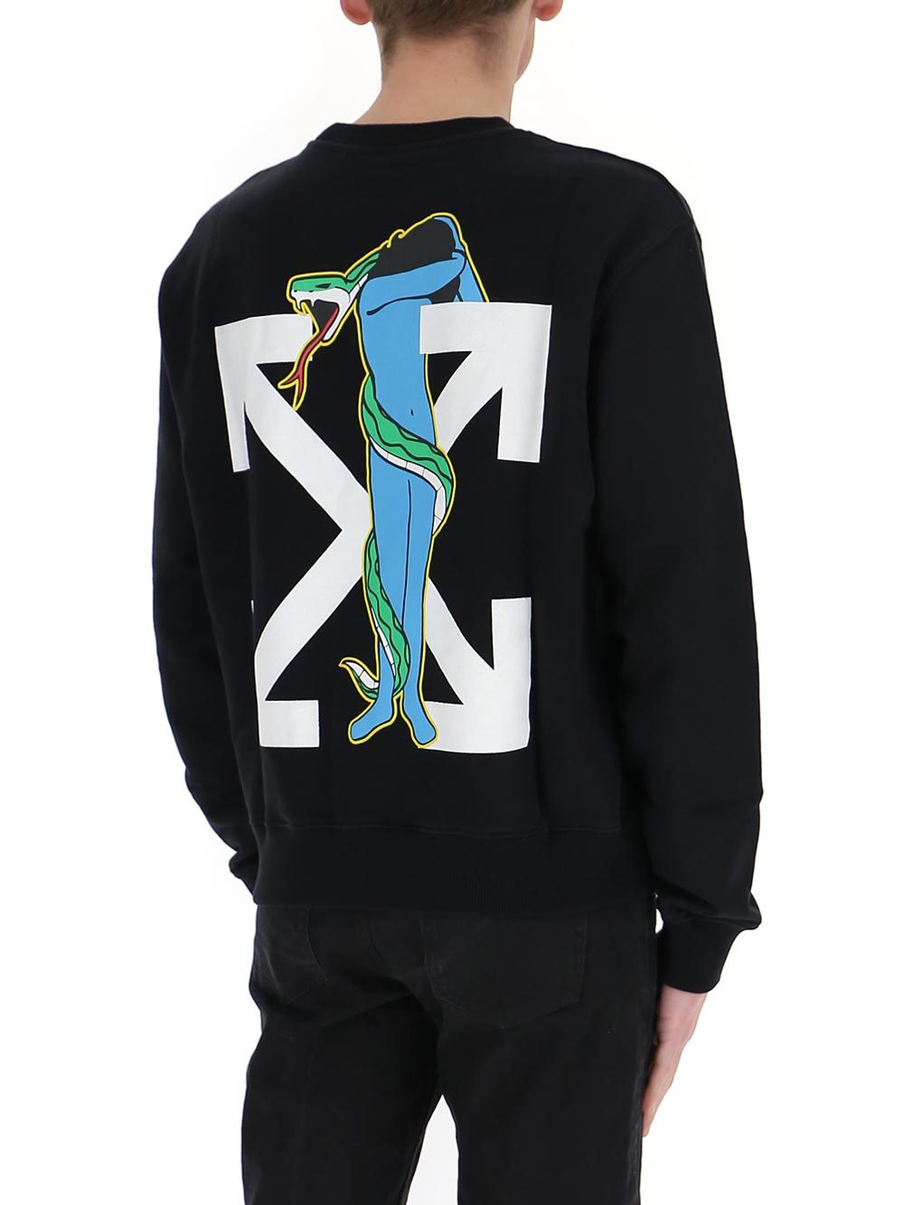 Off-white Arrows-motif Sweatshirt In Black