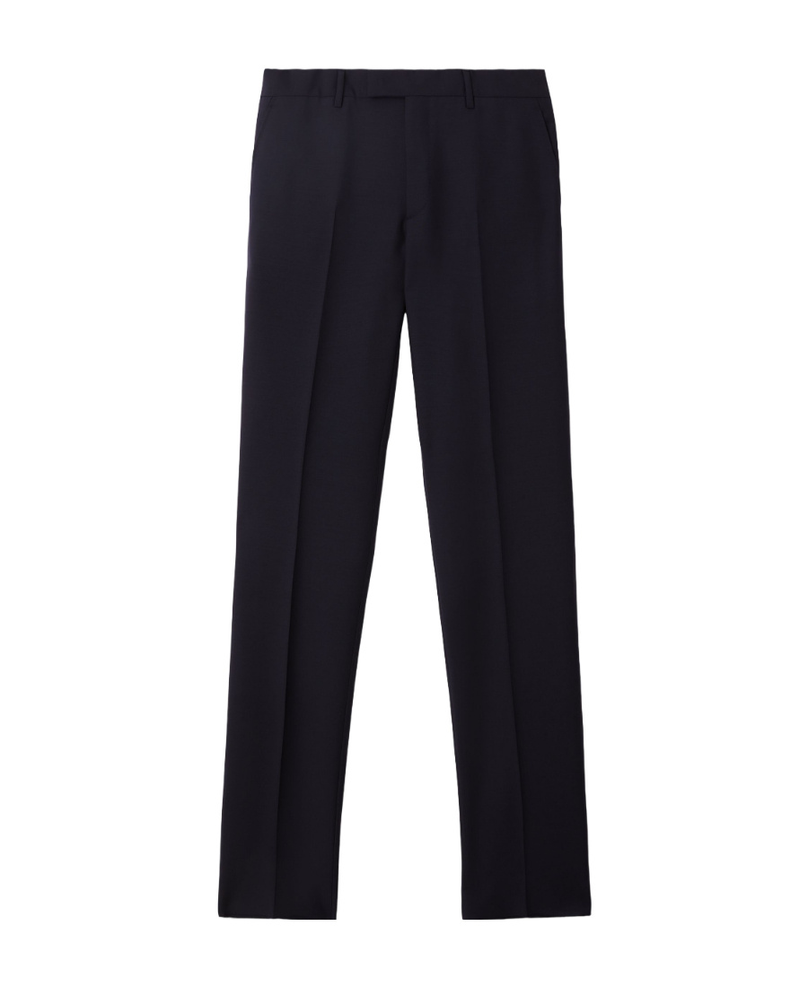 Burberry Equestrian Knight-motif Tailored Trousers In Black
