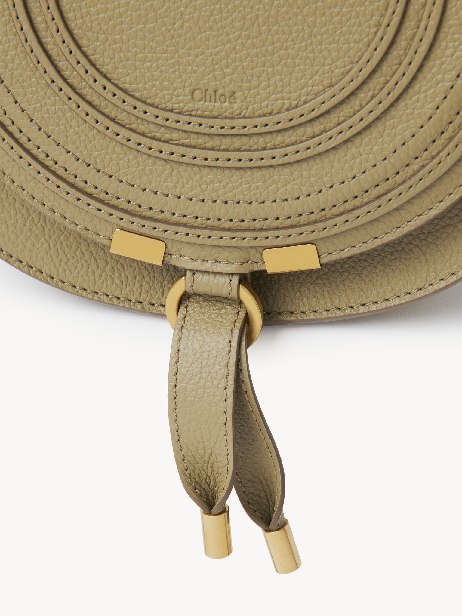 Chloé Small Marcie Leather Crossbody Bag In Brown