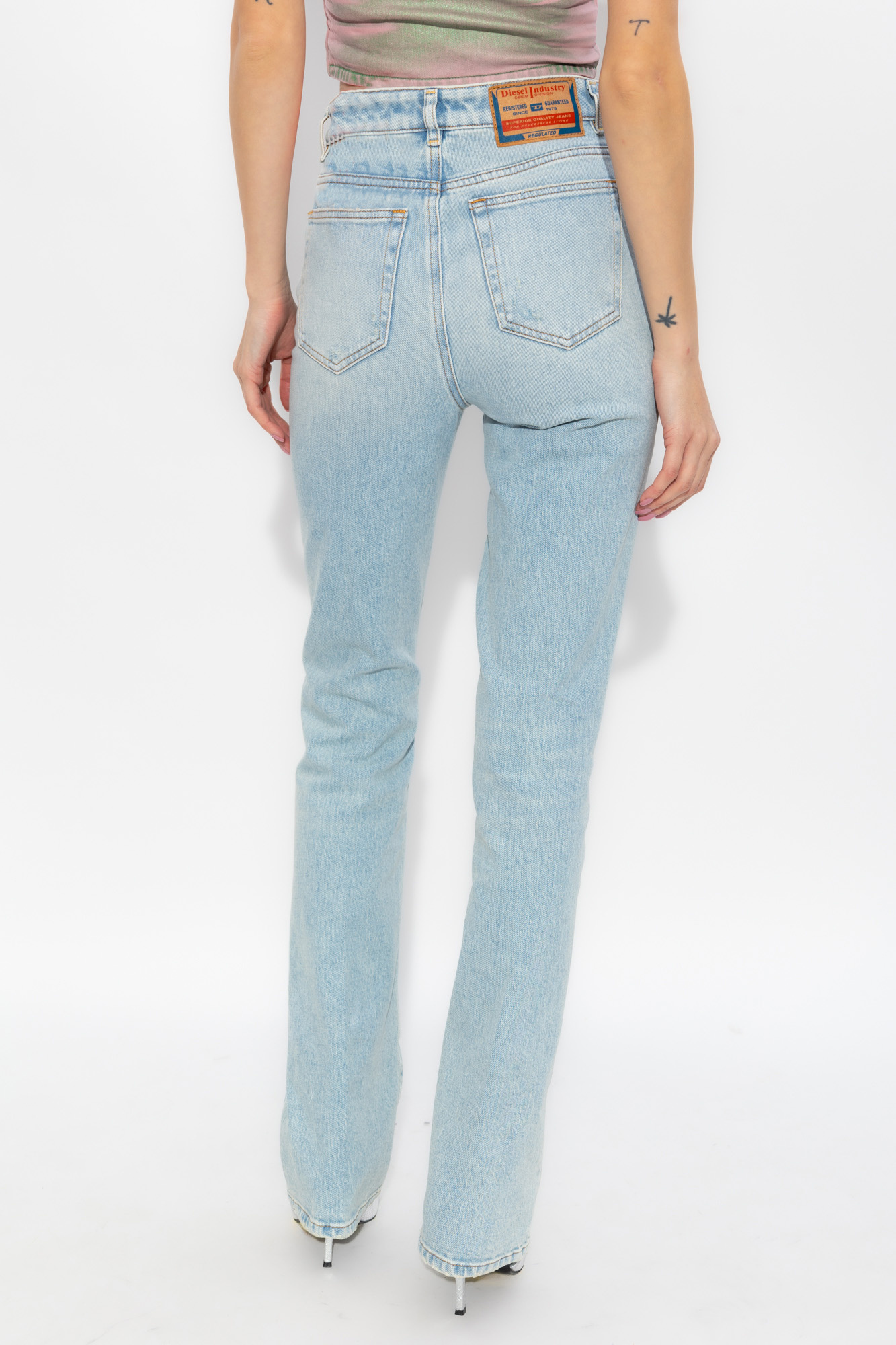 Diesel 2003 D-escription Flared Jeans In Blue