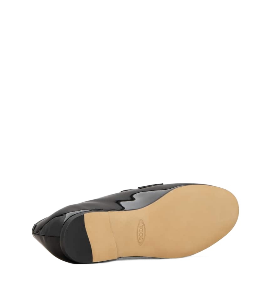 Tod's Round-head Clip-on Loafers In Black