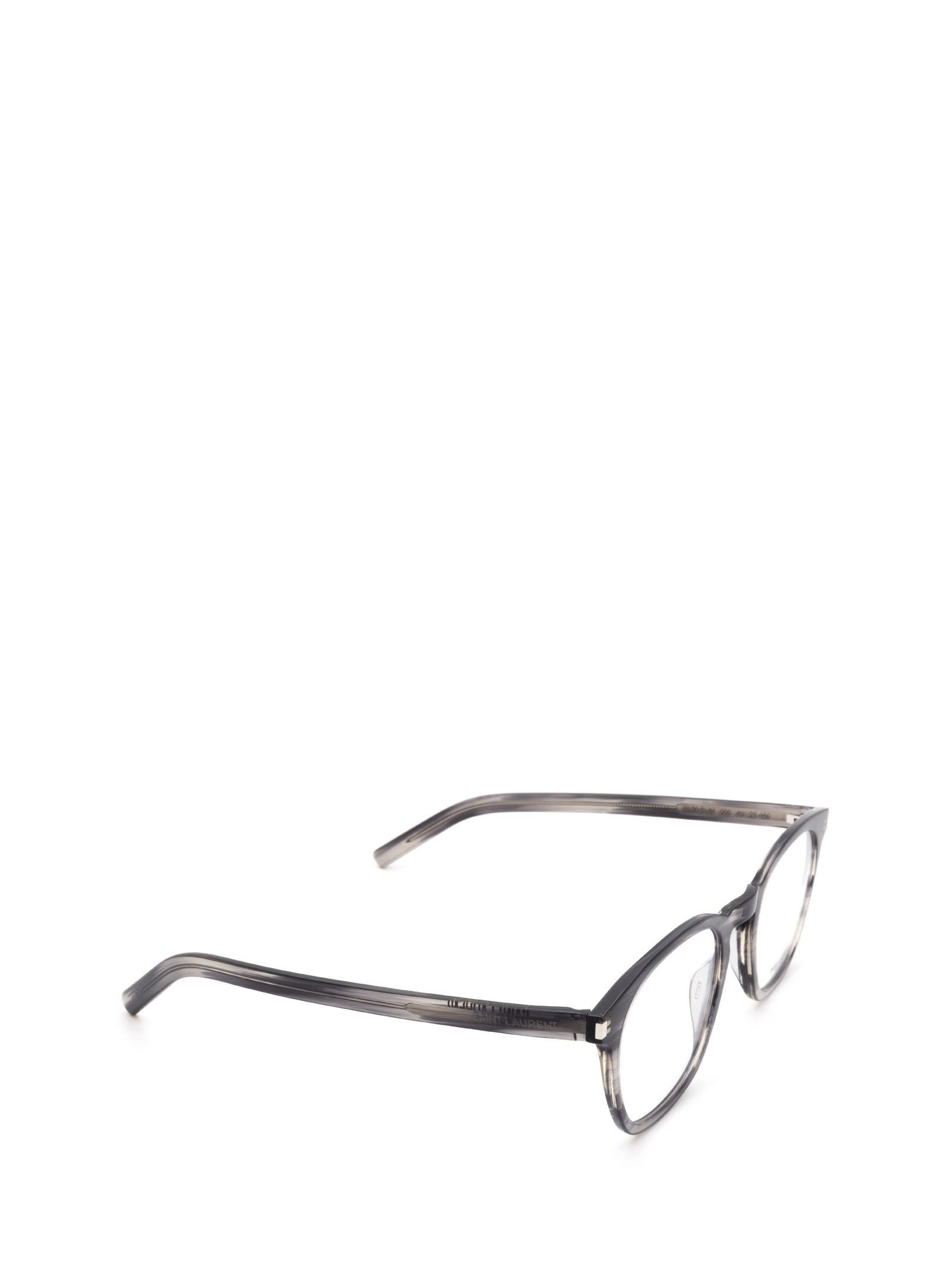 Saint Laurent Square-frame Clear-lens Glasses In Gray