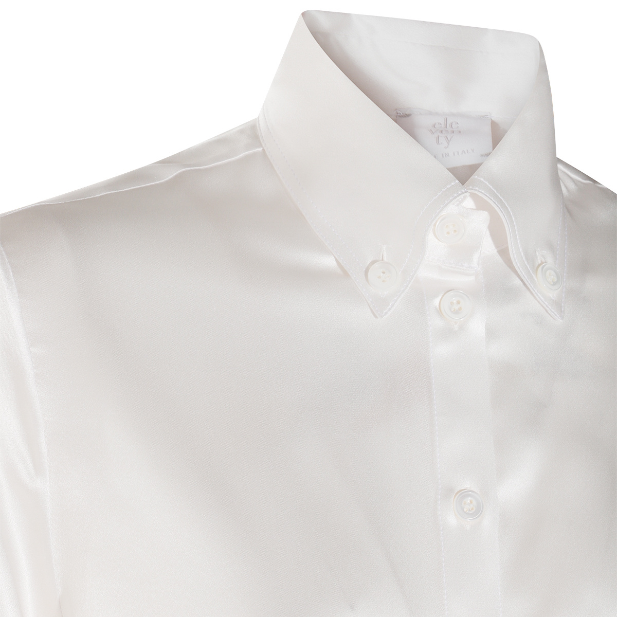 Eleventy Satin Finish Long Sleeve Buttoned Cuffs Top