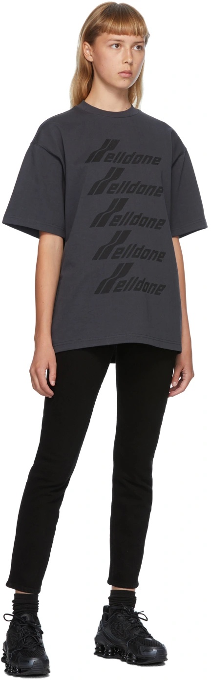 We11 Done Logo-print Cotton T-shirt In Black