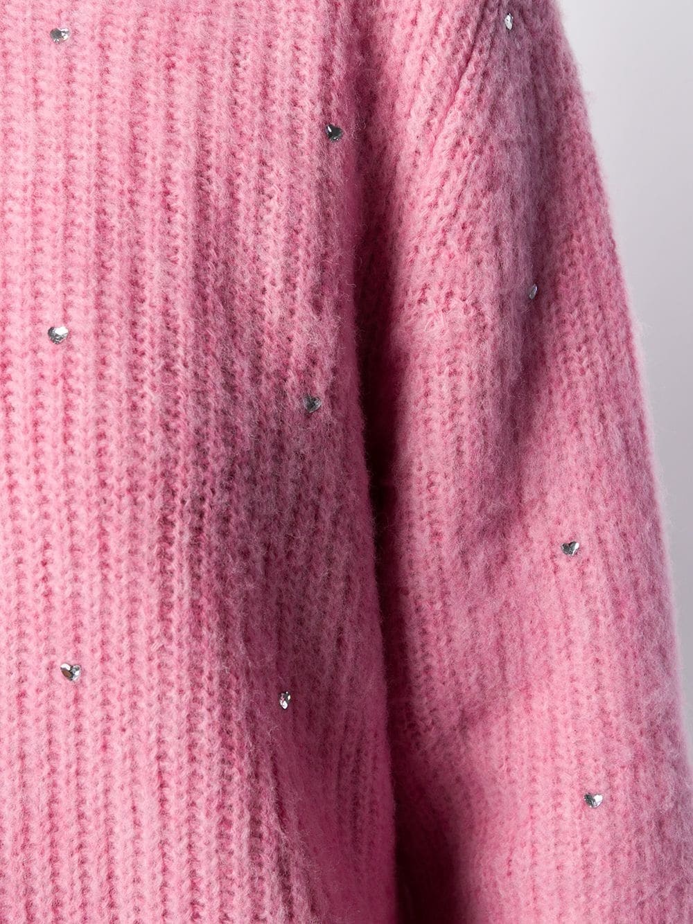 Msgm Crew Neck Sweater In Pink