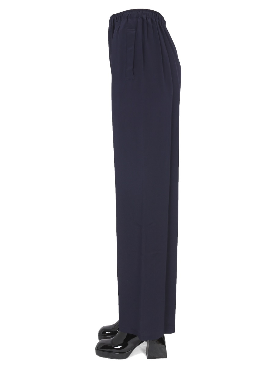 Vivienne Westwood Wide-leg High-waisted Trousers In Black