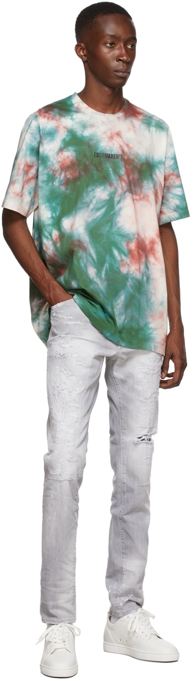 Dsquared2 Colorful Tie-dyed T-shirt