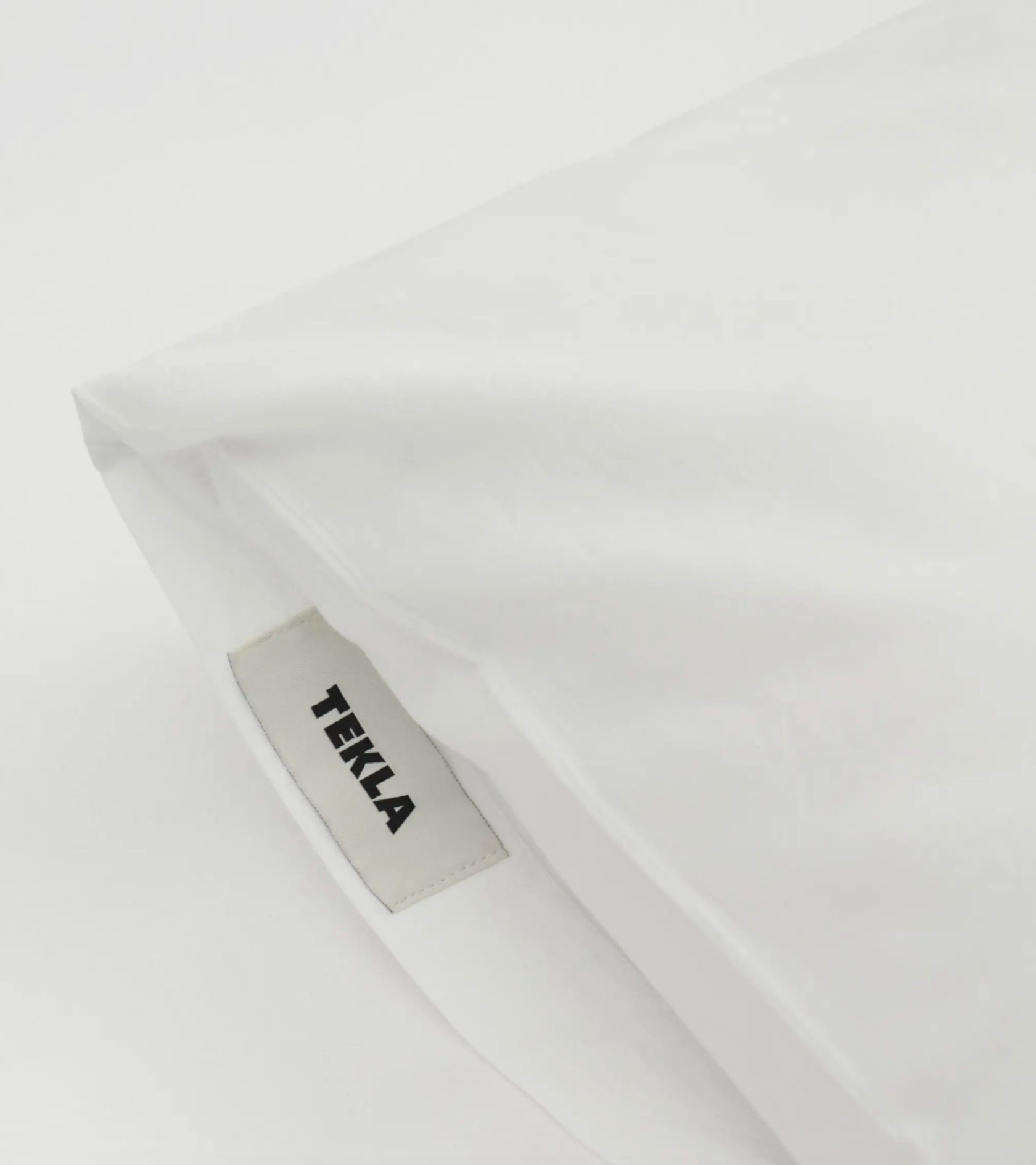 Tekla High-quality Percale Pillowcase In White