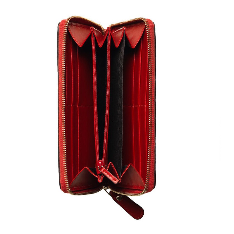 Gucci Zipper Wallet In Red
